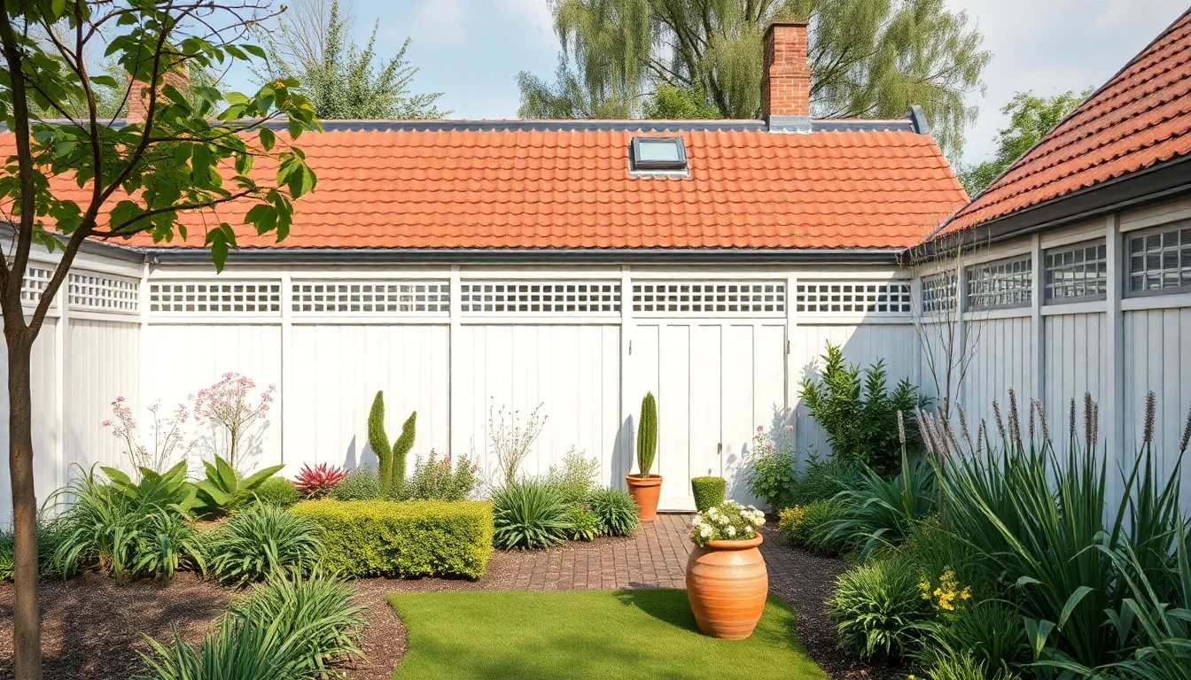 Riverside garden