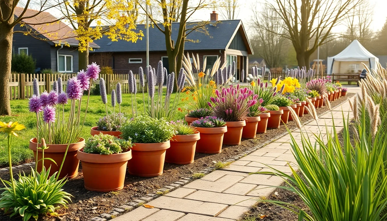 Tuin zomerklaar — A garden filled with lots of purple and yellow flowers — Tuin zomerklaar maken in april 2026: 12-punts checklist (3 u