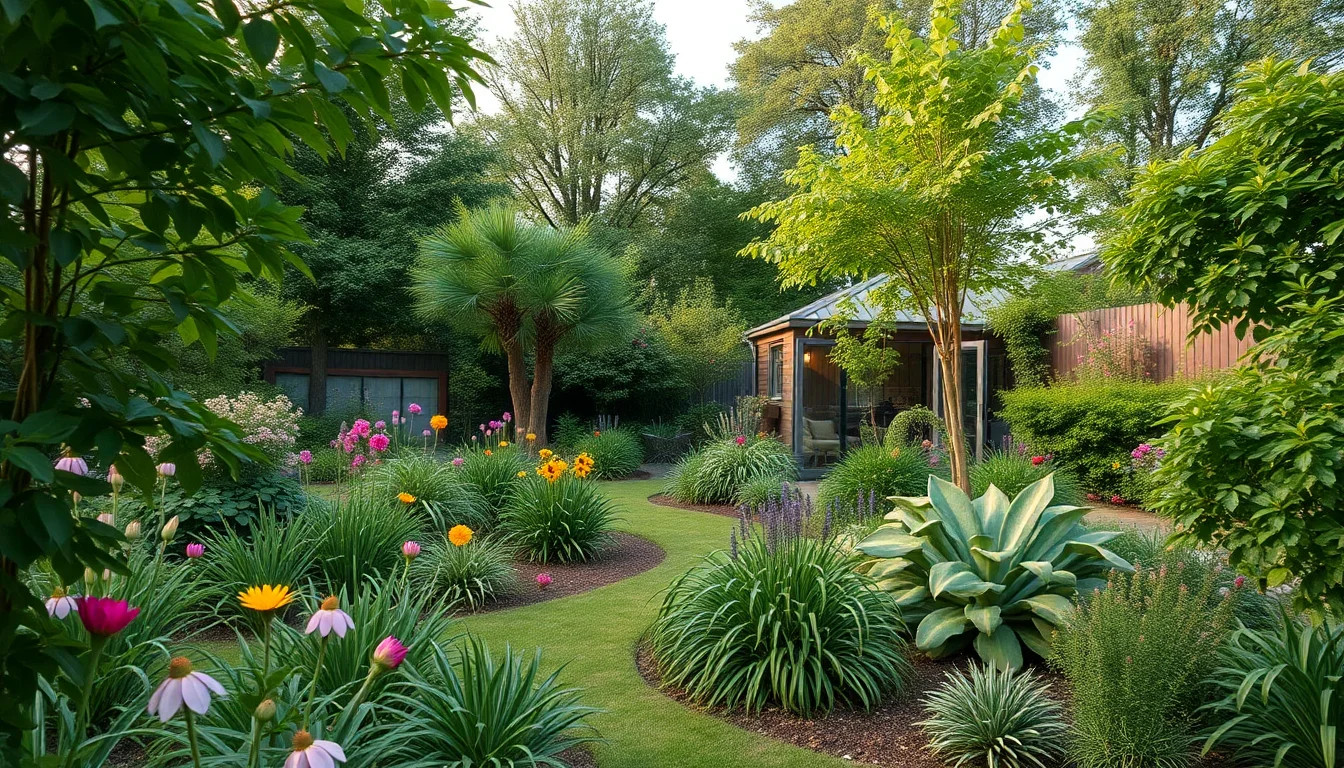 Small modern urban garden